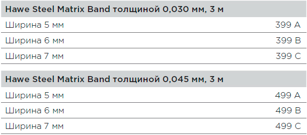 Hawe Steel Matrix Band     