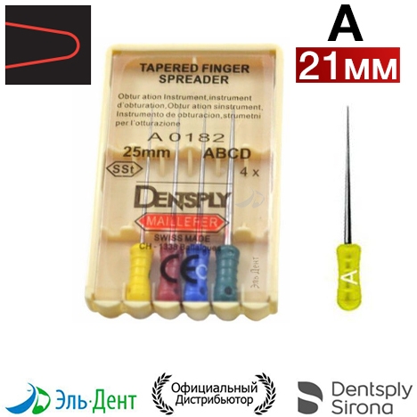 FINGER SPREADER A -   , 21, 4, Dentsply-Maillefer ()