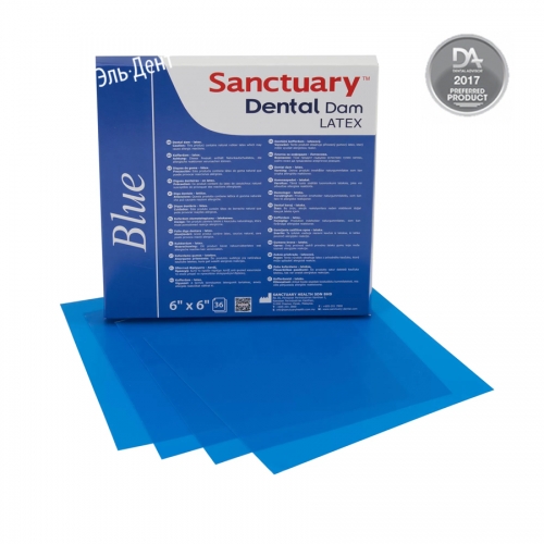 ��������� Latex Dental Dams,  ������ �����, ��� ������, ������, ������� 152��. � 152��., 36�� (����.), SANCTUARY     