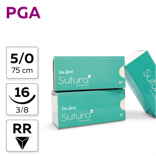   PGA Poliglycolic acid, 5/0_75_16, , 3/8, - (12.), SUTURA