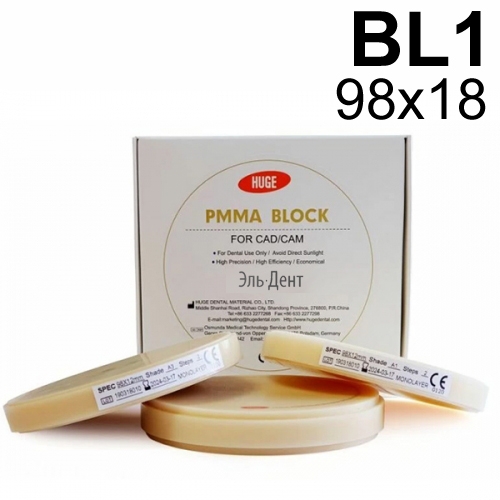 ��������� ���������������������� HugeDentalPMMA BL1 98*18