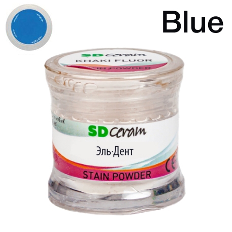 ������� ��� ����������� (Stain Powder), ������ 3 �, �������: Blue Fluor  /BUTRFSPBLU-3 /SD Ceram