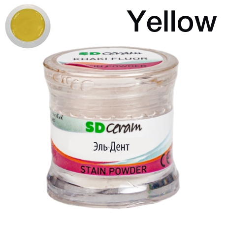 ������� ��� ����������� (Stain Powder), ������ 3 �, �������: Yellow Fluor  /BUTRFSPY-3 /SD Ceram