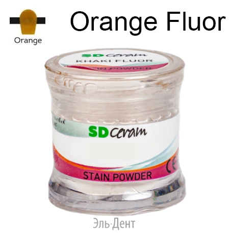 ������� ��� ����������� (Stain Powder), ������ 3 �, �������:Orange Fluor, BUTRFSPOR-3, SD Ceram